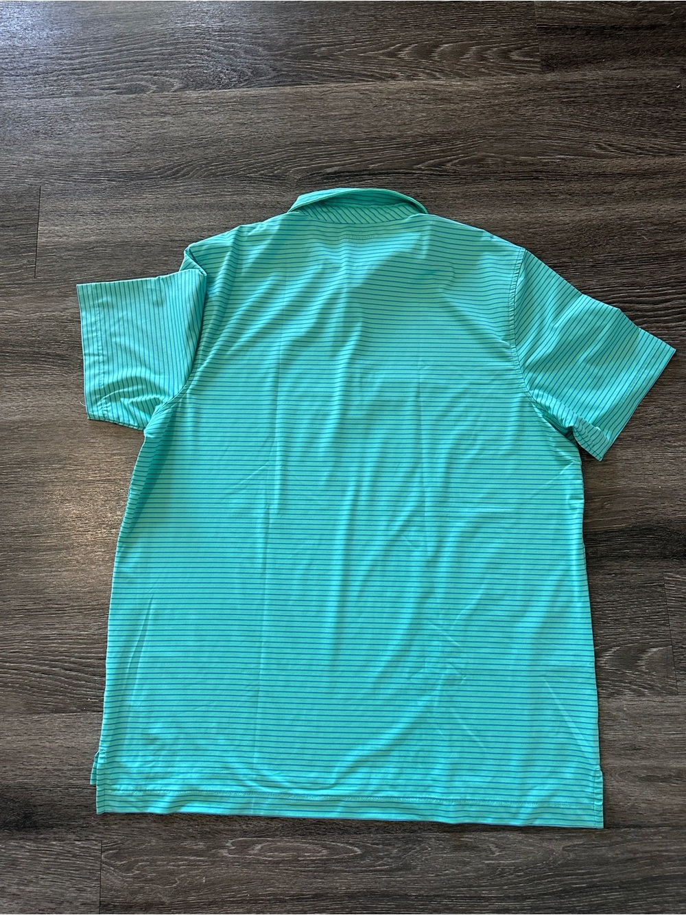 Vineyard Vines Gasparilla golf Club Performance Polo Men XL Green Blue Striped - Picture 4 of 8